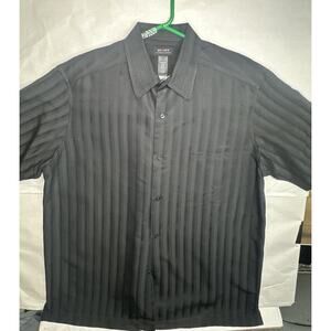 Axcess Classic Fit Black Buttondown Long-sleeve Shirt Men Size XL